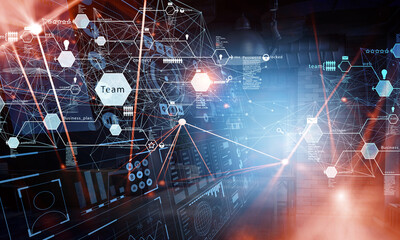 Poster - Social Web Network Background Image