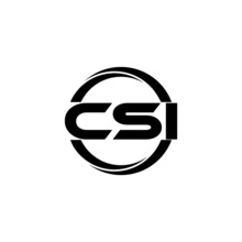 CSI Letter Logo Design With White Background In Illustrator, Vector Logo Modern Alphabet Font Overlap Style. Calligraphy Designs For Logo, Poster, Invitation, Etc.	