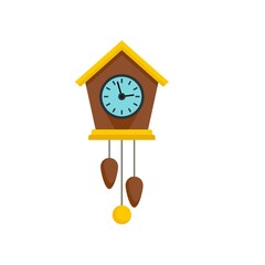 Poster - balance pendulum clock icon flat isolated vector