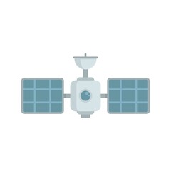 Poster - Tower satellite icon flat isolated vector