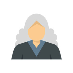 Newtons person icon flat isolated vector