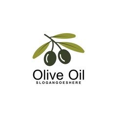 Wall Mural - Olive Oil Logo Template Design Vector, Emblem, Design Concept, Creative Symbol, Icon