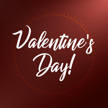 Happy Valentines Day calligraphy text. Good use for your postcard, card, invitation, banner design.