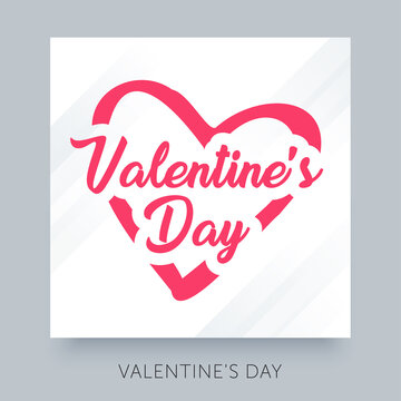 Happy Valentines Day calligraphy text. Good use for your postcard, card, invitation, banner design.