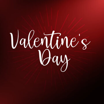 Happy Valentines Day calligraphy text. Good use for your postcard, card, invitation, banner design.