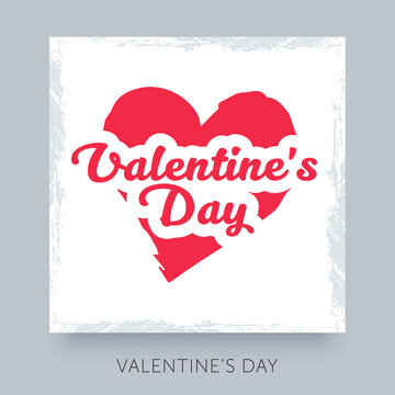 Happy Valentines Day calligraphy text. Good use for your postcard, card, invitation, banner design.