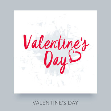 Happy Valentines Day calligraphy text. Good use for your postcard, card, invitation, banner design.