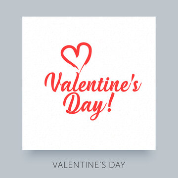 Happy Valentines Day calligraphy text. Good use for your postcard, card, invitation, banner design.