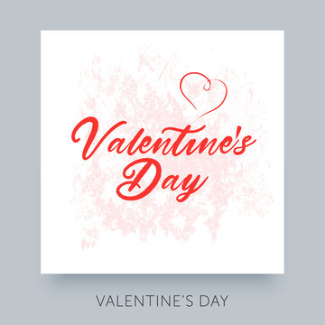 Happy Valentines Day calligraphy text. Good use for your postcard, card, invitation, banner design.