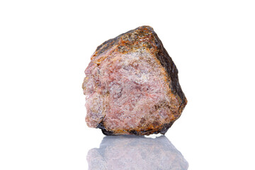 macro mineral stone Andalusite on a white background