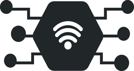 Moder wifi network icon vector 