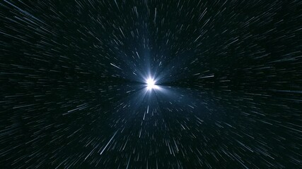 Wall Mural - travel through the space to magic light of deep universe star-trails of stars motion astronomy anima