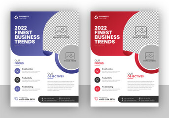 Sticker - Creative Corporate & Business Flyer Brochure Template Design, abstract business flyer, vector template design. Brochure design, cover, annual report, poster, flyer