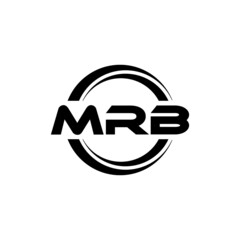 MRB letter logo design with white background in illustrator, vector logo modern alphabet font overlap style. calligraphy designs for logo, Poster, Invitation, etc.