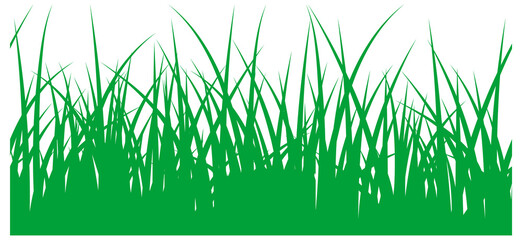 Wall Mural - Green grass. Eco organic symbol. Natural seamless pattern