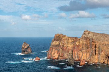 Sticker - Rocky cliffs at Ponta de Sao Lourenco, Madeira landscape