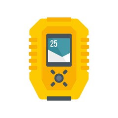 Poster - Echo sounder gadget icon flat isolated vector