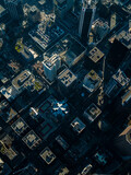 Fototapeta Miasta - Stock aerial photo of Downtown Vancouver, Canada