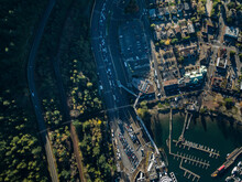 Stock Aerial Photo Of Horseshoe Bay Ferry Terminal, Canada
