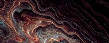 Abstract Wavy Red White Marble Line Background