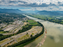 Stock Aerial Photo Of Mission Raceway Mission BC  , Canada
