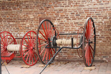 Historical Cannon Wagon Harpers Ferry WV. 