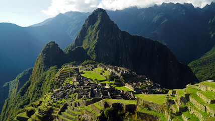 landscape machu picchu with mountains 2