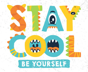 Stay cool typography poster concepts