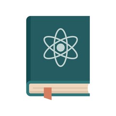 Poster - biophysics book icon flat isolated vector