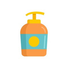 Wall Mural - Dispenser soap icon flat isolated vector