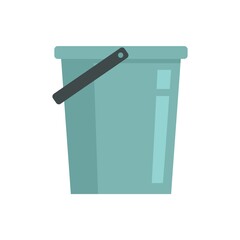 Poster - Room service clean bucket icon flat isolated vector