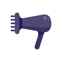 Canvas Print - Hair dryer icon flat isolated vector