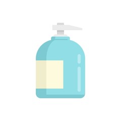Wall Mural - Dispenser soap icon flat isolated vector