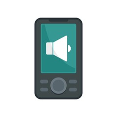 Poster - Music player icon flat isolated vector