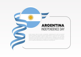 Argentina Independence day background banner poster for national celebration on July 9 th.