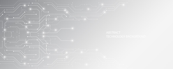 Abstract technology background, illustration, innovation background hi-tech communication concept, white background. digital science and technology