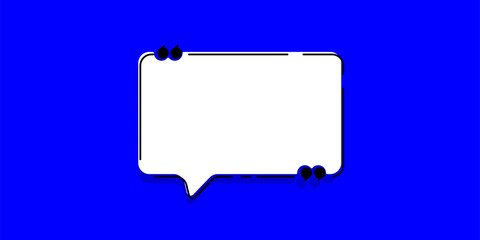 Poster - Speech bubble quote icon illustration