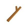 © anatolir - Dog wood stick icon flat isolated vector