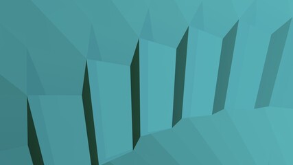 Poster - An abstract pattern of primitive shapes. Minimalism. Rendering an image.