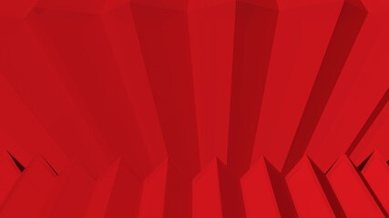 Poster - An abstract pattern of primitive shapes. Minimalism. Rendering an image.