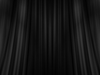 Poster - Black textures curtain abstract wallpaper design