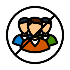 Sticker - No Meeting Icon