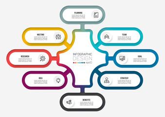 Infographic template business concept  with diagram.