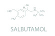 © Inna - Salbutamol molecular skeletal chemical formula.
