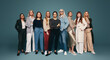 © Jacob Lund - Group of strong independent women standing in a studio