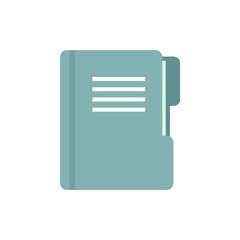 Poster - prosecutor folder icon flat isolated vector