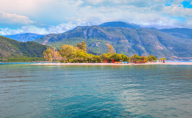 Wall Mural - Oludeniz Beach And Blue Lagoon, Oludeniz beach is best beaches in Turkey - Fethiye, Turkey 