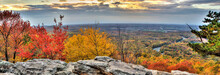 View From Bears Den Overlooking The Shenandoah Valley During Peak Fall Colors