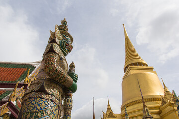 Giant Stand in Wat Phra Kaew, Bangkok, Thailand