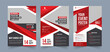 © brenkswap - Corporate business flyer pamphlet brochure or poster design layout space with editable photo background red color flyer template for annual report introduction company